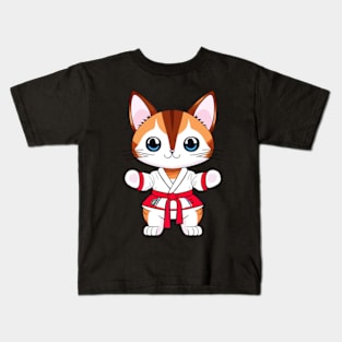 Karate Cat Kids T-Shirt